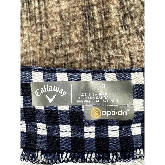 Callaway Opti Dri Golf Flannel Blue Golf Shorts Womens Size 10 - Picture 7 of 8